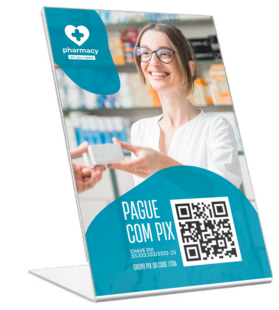 Display PIX — Farmácia