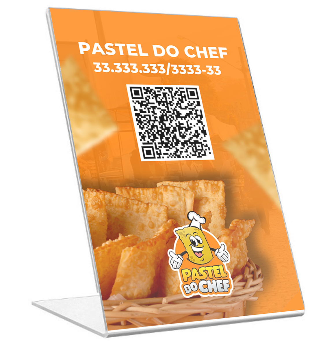 Display PIX — Pastelaria