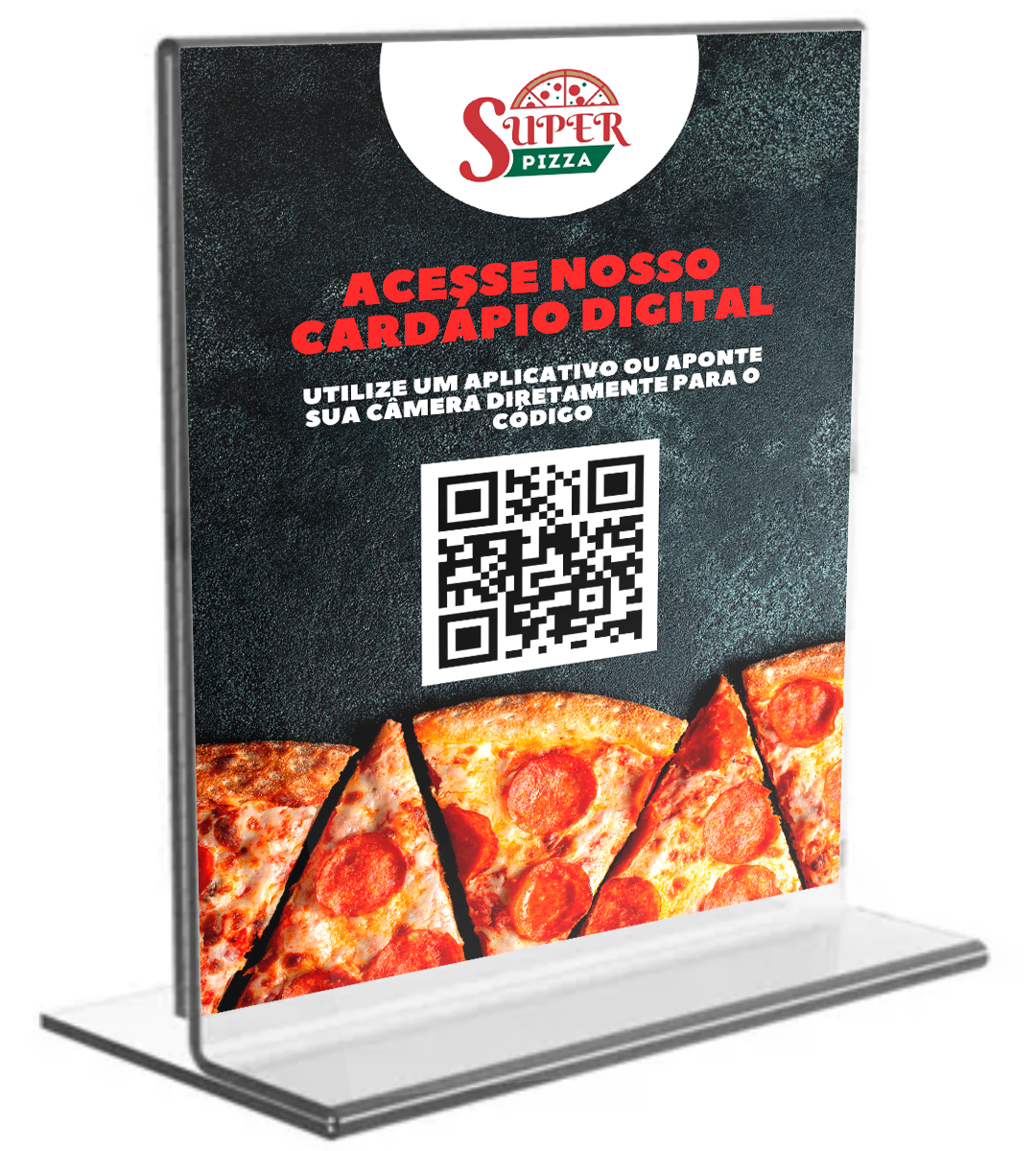 Display PIX no acrílico